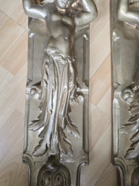 Antiek wand muur ornament engel putti