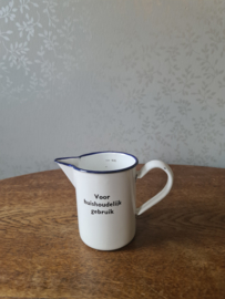 Wit emaille maatkan nr1