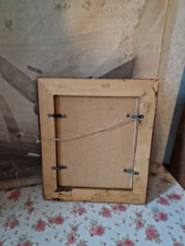 Brocante prent meisje met hond