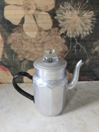 Aluminium pruttelpot glazen knop