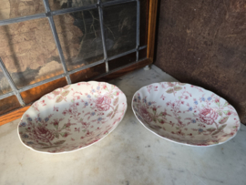 Ovale diepe schaal rose chintz Johnson Bros