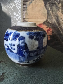 Antiek chinese gemberpot nanking