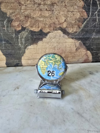 Eeuwigdurende kalender wereldkaart