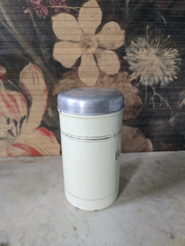 Creme emaille beschuitbus