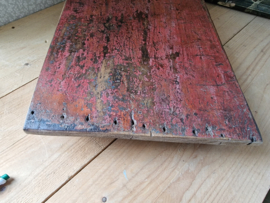 Oud houten bajot tafeltje
