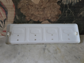 Vintage handdoekenrek met overdoek