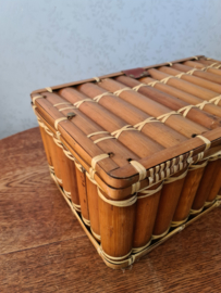 Vintage bamboe koffertje