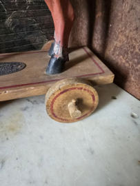 Oud houten paard trekpaard