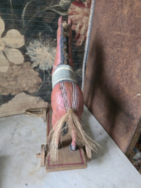 Oud houten paard trekpaard