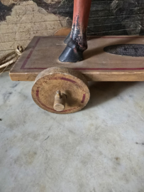 Oud houten paard trekpaard