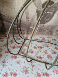 Brocante groene planten hanger ruif