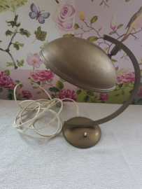 Antieke koperkleurige bureaulamp tafellamp