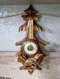 Oude barometer vogel schwarzwald
