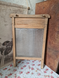 Antiek wasbord glas