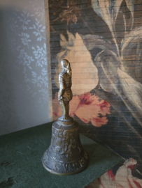 Antiek bronzen tafelbel ridder