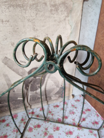 Brocante groene planten hanger ruif