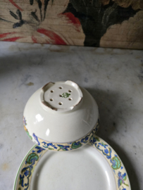 Fruittest met onderbord plateel plazuid