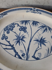 Antieke grote ovale schaal wood&sons Kenya nr2