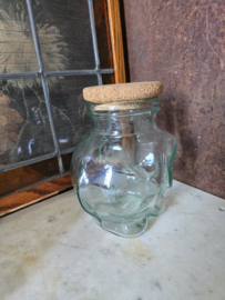 Vintage glazen snoeppot olifant