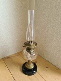 Antiek glazen olielamp nr2