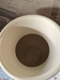 Creme emaille bolle buik waterkan