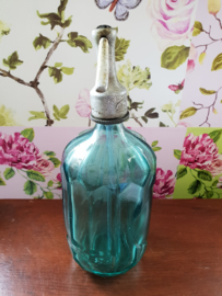 Antiek blauw glazen spuitfles nr3