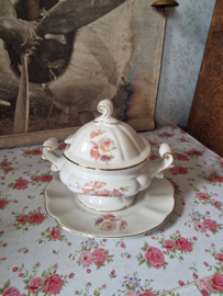 Brocante oude sausterrine rozen
