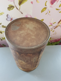 Oud cacao blik J Blanken Hoogeveen