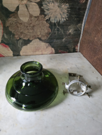 Antiek groen glazen kerstboom standaard