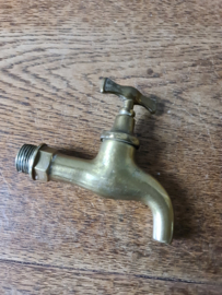 Antiek messing kraan buitenkraan nr2