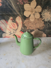 Reseda groen emaille koffiepot