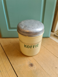Creme emaille koffie bus