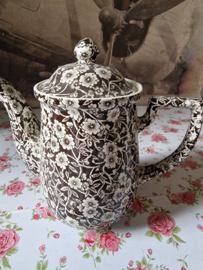 Koffiepot calico burleigh staffordshire