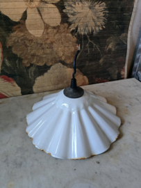 Wit emaille hanglamp