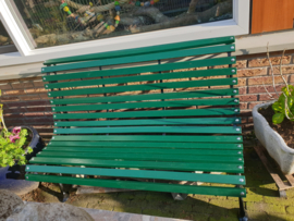 Antieke parkbank tuinbank gietijzeren poten