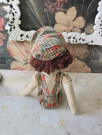 Oude vintage stoffen clown pop