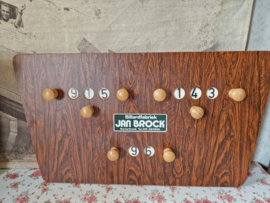 Houten scorebord biljart
