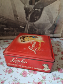 Antiek blik Lonka caramels