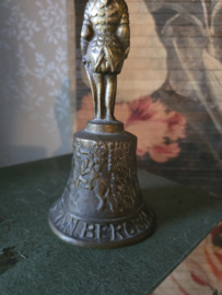 Antiek bronzen tafelbel ridder