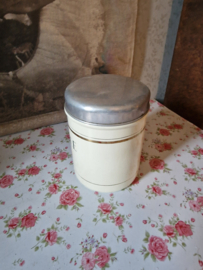 Creme emaille thee bus