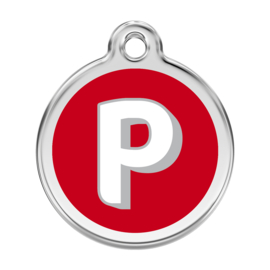 Letter P Rood-Large 38mm