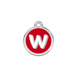 Letter W Rood-Small 20mm