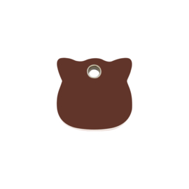 Kattenkopje Plastic (4CH) Bruin