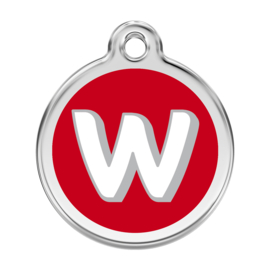 Letter W Rood-Large 38mm