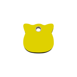 Kattenkopje Plastic (4CH) Geel