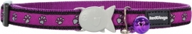 Halsband Kat - Paw Prints Purple
