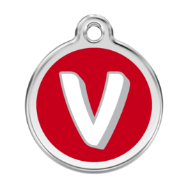 Letter V Rood-Large 38mm