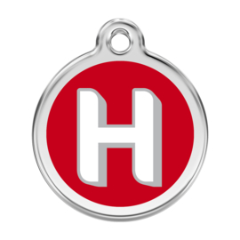 Letter H Rood-Large 38mm