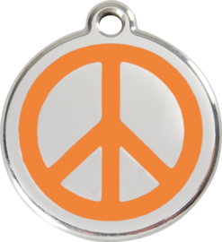 Peace (1PC) Oranje - Small 20mm