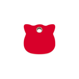 Kattenkopje Plastic (4CH) Rood